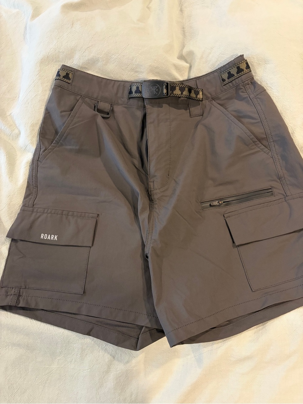 Roark Women Hiking Cargo Shorts XS Grey